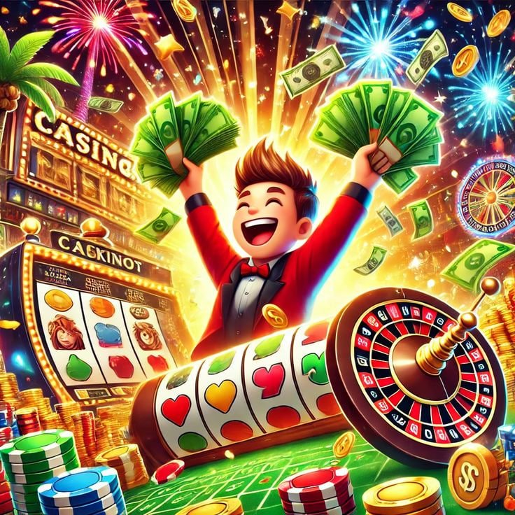 bd 125 casino style hub view with bright slot entertainment focus